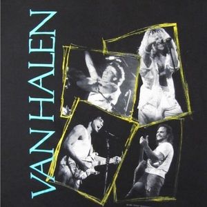 Vintage Van Halen World Tour T Shirt 1988 - Medium